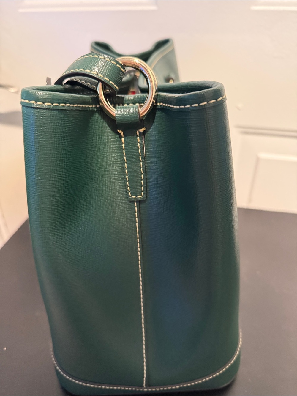 NWT Dooney & Bourke Saffiano Perry Satchel - IVY - Picture 11 of 15